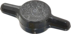 Made in USA - Tee Plastic Thumb Screw - 1" OAL, 1" Head Diam x 1/4" Head Height - Apex Tool & Supply