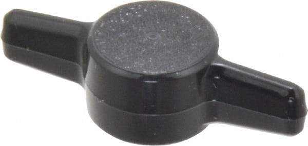 Made in USA - Tee Plastic Thumb Screw - 1-1/2" OAL, 1-1/2" Head Diam x 13/32" Head Height - Apex Tool & Supply