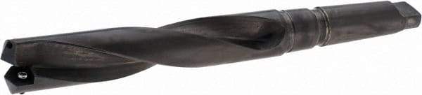 Allied Machine and Engineering - Series 3, 1-13/32 to 1-7/8" Diam, 4MT Taper Shank, Helical Flute Spade Drill - 6-1/2" Max Depth, 8-3/16" Body Length, 12-5/8" OAL, Standard Length, Through Coolant - Apex Tool & Supply