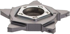 Iscar - 24N157J015PENTA J Grade IC908, 1.57mm Cutting Width Carbide Grooving Insert - 3mm Max Depth of Cut, Neutral, 0.15mm Corner Radius, TiAlN Finish - Apex Tool & Supply