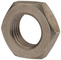 Value Collection - M27x3.00 Metric Coarse Stainless Steel Right Hand Hex Jam Nut - 41mm Across Flats, 13.5mm High, Uncoated - Apex Tool & Supply