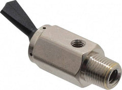 Specialty Mfr - 1/8M Exhaust Toggle Valve - 0.15 CV Rate, 150 Max psi, Detented Actuator - Apex Tool & Supply