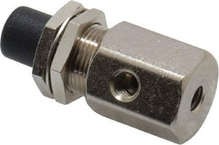Specialty Mfr - 10-32 Non Exhaust Push Button Valve - 0.1 CV Rate, 150 Max psi, Normally Closed Actuator - Apex Tool & Supply