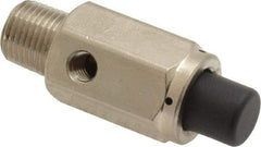 Specialty Mfr - 1/8M Non Exhaust Push Button Valve - 0.15 CV Rate, 150 Max psi, Normally Closed Actuator - Apex Tool & Supply