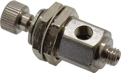 Specialty Mfr - 10-32 Male x Female Mini Needle Valve - 0.1 CV Rate, 150 Max psi, 5-Turn Adjustment - Standard - Apex Tool & Supply