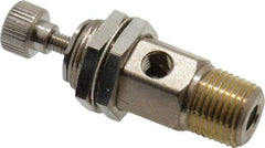 Specialty Mfr - 1/8" M x 10-32 F Mini Needle Valve - 0.1 CV Rate, 150 Max psi, 5-Turn Adjustment - Standard - Apex Tool & Supply