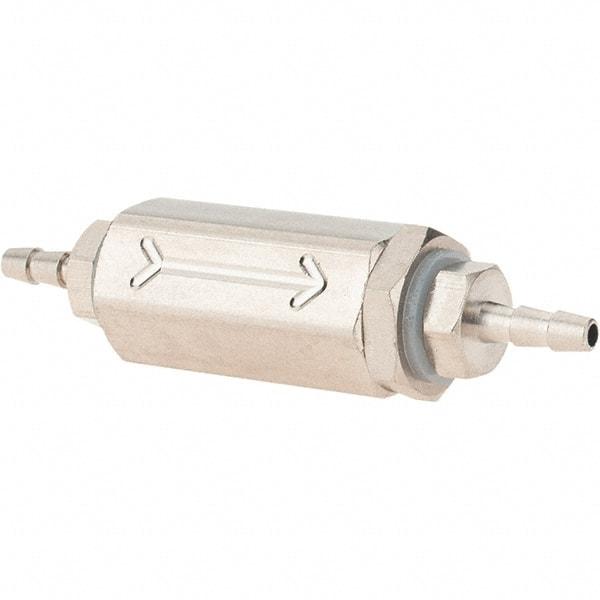 Specialty Mfr - 1/16" Barb x Barb Universal Check Valve - 0.03 CV Rate, 1.5 CFM, 150 Max psi - Apex Tool & Supply