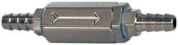 Specialty Mfr - 1/8" Barb x Barb Universal Check Valve - 0.06 CV Rate, 2.5 CFM, 150 Max psi - Apex Tool & Supply