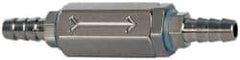 Specialty Mfr - 1/8" Barb x Barb Universal Check Valve - 0.06 CV Rate, 2.5 CFM, 150 Max psi - Apex Tool & Supply
