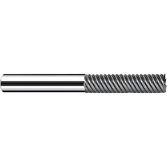 Fraisa - 1/4, 1" LOC, 1/4" Shank Diam, 3" OAL, 5 Flute Solid Carbide Square End Mill - Apex Tool & Supply