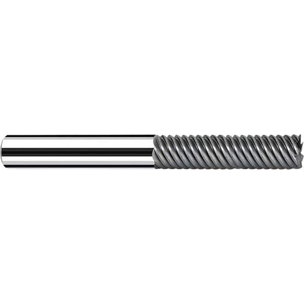 Fraisa - 1, 3" LOC, 1" Shank Diam, 6" OAL, 7 Flute Solid Carbide Square End Mill - Apex Tool & Supply