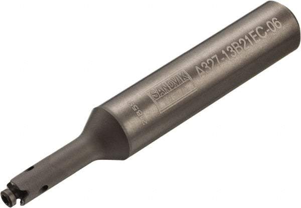 Sandvik Coromant - CoroMill 327 5/8" Weldon Shank Milling Tip Insert Holder & Shank - 26.25mm Projection, 0.3543" Neck Diam, 09 Neck Thread, 9mm Nose Diam, 94.25mm OAL, Steel A327-xxB Tool Holder - Apex Tool & Supply