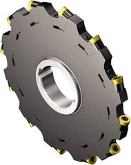 Sandvik Coromant - 40 Connection, 0.4724" Cutting Width, 1.378" Depth of Cut, 5" Cutter Diam, 1.5748" Hole Diam, 10 Tooth Indexable Slotting Cutter - N331.32..Sxx.. MQ Toolholder, RCKT 12 04 M0 Insert, Neutral Cutting Direction - Apex Tool & Supply
