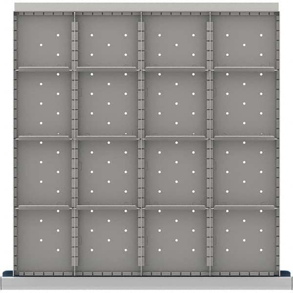 LISTA - 16-Compartment Drawer Divider Layout for 3.15" High Drawers - Apex Tool & Supply