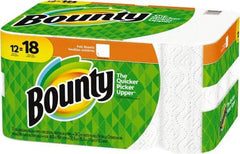 Bounty - Perforated Roll of 2 Ply White Paper Towels - 11" Wide - Apex Tool & Supply