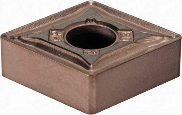 Kennametal - CNMG432 MP Grade KCM15B Carbide Turning Insert - TiOCN Finish, 80° Diamond, 1/2" Inscr Circle, 3/16" Thick, 1/32" Corner Radius - Apex Tool & Supply