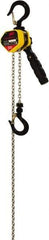 Ingersoll-Rand - 1,650 Lb Lifting Capacity, 5' Lift Height, Mini-Ratchet Lever Hoist - Made from Chain, 65 Lb Avg Pull to Lift Rated Load, 1 Chain - Apex Tool & Supply