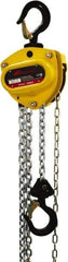 Ingersoll-Rand - 44,000 Lb Lifting Capacity, 30' Lift Height, Hand Hoist - Made from Chain, 8 Chains - Apex Tool & Supply