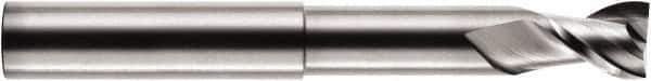RobbJack - 1", 1" LOC, 1" Shank Diam, 6" OAL, 2 Flute, Solid Carbide Square End Mill - Single End, Diamond-Like Carbon (DLC) Finish, Spiral Flute, 40° Helix, Centercutting, Right Hand Cut, Right Hand Flute, Series FM-201 - Apex Tool & Supply
