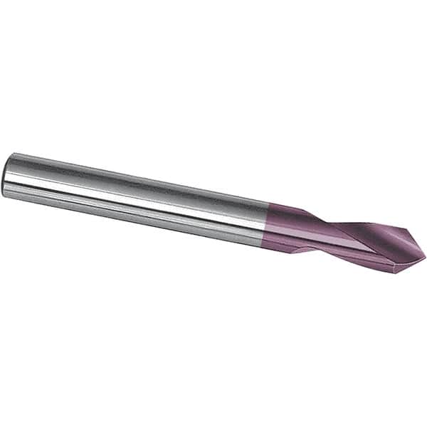 Magafor - 3/8" Body Diam, 90°, 2-3/4" OAL, Solid Carbide Spotting Drill - Apex Tool & Supply