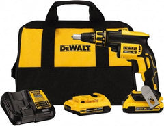 DeWALT - 20 Volt Lithium-Ion Battery Pistol Grip Cordless Screwdriver - 4,400 RPM, 266 In/Lb Torque - Apex Tool & Supply