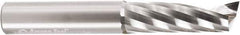 Amana Tool - 1/2" Cutting Diam x 1-5/8" Length of Cut, 1 Flute, Upcut Spiral Router Bit - Uncoated, Right Hand Cut, Solid Carbide, 3-1/2" OAL x 1/2" Shank Diam, 20° Helix Angle - Apex Tool & Supply