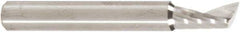 Amana Tool - 3/16" Cutting Diam x 3/8" Length of Cut, 1 Flute, Upcut Spiral Router Bit - Uncoated, Right Hand Cut, Solid Carbide, 1-1/2" OAL x 3/16" Shank Diam, 20° Helix Angle - Apex Tool & Supply