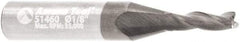 Amana Tool - 1/8" Cutting Diam x 3/8" Length of Cut, 3 Flute, Upcut Spiral Router Bit - AlTiN Coated, Right Hand Cut, Solid Carbide, 1-1/2" OAL x 1/4" Shank Diam, Flute, 30° Helix Angle - Apex Tool & Supply