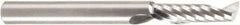 Amana Tool - 1/4" Cutting Diam x 7/8" Length of Cut, 1 Flute, Upcut Spiral Router Bit - Uncoated, Right Hand Cut, Solid Carbide, 2-1/2" OAL x 1/4" Shank Diam, 30° Helix Angle - Apex Tool & Supply