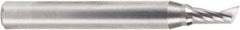 Amana Tool - 3/16" Cutting Diam x 3/8" Length of Cut, 1 Flute, Upcut Spiral Router Bit - Uncoated, Right Hand Cut, Solid Carbide, 2" OAL x 1/4" Shank Diam, 30° Helix Angle - Apex Tool & Supply