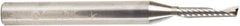 Amana Tool - 1/8" Cutting Diam x 5/8" Length of Cut, 1 Flute, Upcut Spiral Router Bit - Uncoated, Right Hand Cut, Solid Carbide, 2-1/2" OAL x 1/4" Shank Diam, 20° Helix Angle - Apex Tool & Supply