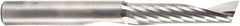 Amana Tool - 3/8" Cutting Diam x 1-5/8" Length of Cut, 1 Flute, Upcut Spiral Router Bit - Uncoated, Right Hand Cut, Solid Carbide, 3-1/2" OAL x 3/8" Shank Diam, 30° Helix Angle - Apex Tool & Supply