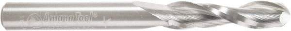 Amana Tool - 1/4" Cutting Diam x 1" Length of Cut, 2 Flute, Upcut Spiral Router Bit - Uncoated, Right Hand Cut, Solid Carbide, 2-1/2" OAL x 1/4" Shank Diam, Core Box, 30° Helix Angle - Apex Tool & Supply