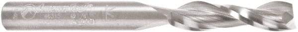 Amana Tool - 1/4" Cutting Diam x 1" Length of Cut, 2 Flute, Upcut Spiral Router Bit - Uncoated, Right Hand Cut, Solid Carbide, 2-1/2" OAL x 1/4" Shank Diam, Flute, 30° Helix Angle - Apex Tool & Supply