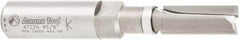 Amana Tool - 3/8" Cut Diam, 1" Length of Cut, 2 Flute Flush Trim Edge Profile Router Bit - Carbide-Tipped, 1/2" Shank Diam, 1" Shank Length, 3-1/4" OAL, Uncoated - Apex Tool & Supply