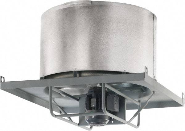 Americraft - 60" Blade, 47,000 CFM, Direct Drive Axial Roof Exhauster - 7-1/2 hp, 870 RPM, TEFC Enclosure, Upblast Style, Three-Phase, 230/460 Volts - Apex Tool & Supply