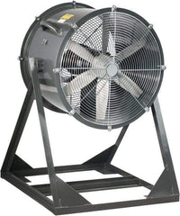 Americraft - 18" Blade, 1/4 hp, 3,050 CFM, Medium Floor Stand Industrial Circulation Fan - Floor Stand, 230/460 Volts, 1 Speed - Apex Tool & Supply