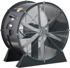 Americraft - 18" Blade, 1/4 hp, 3,050 CFM, Low Floor Stand Industrial Circulation Fan - Floor Stand, 230/460 Volts, 1 Speed - Apex Tool & Supply