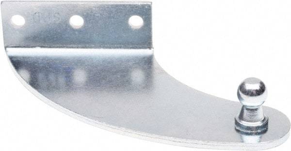 Associated Spring Raymond - 4" Long x 0.875" Deep x 2.75" High Zinc Plated Mounting Bracket - For Hydraulic Dampers & Gas Springs - Apex Tool & Supply