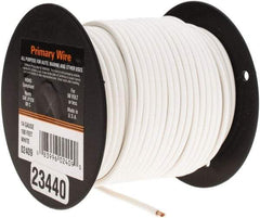 EastPenn - 14 AWG Automotive Plastic Insulated, Single Conductor Wire - 100' Long, White - Apex Tool & Supply