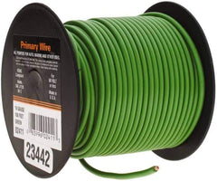 EastPenn - 14 AWG Automotive Plastic Insulated, Single Conductor Wire - 100' Long, Green - Apex Tool & Supply