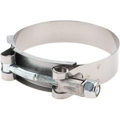 Made in USA - Bolt Clamps Type: T-Bolt Hose Clamp Minimum Diameter (Decimal Inch): 2.7500 - Apex Tool & Supply