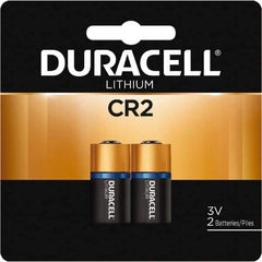 Duracell - Size CR2, Lithium, Button & Coin Cell Battery - 3 Volts - Apex Tool & Supply