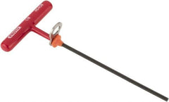 Proto - 1/8" Hex, Tethered T-Handle Cushion Grip, Hex Key - 6" OAL, Alloy Steel, Inch System of Measurement - Apex Tool & Supply