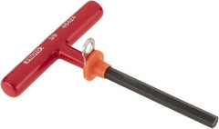 Proto - 3/8" Hex, Tethered T-Handle Cushion Grip, Hex Key - 6" OAL, Alloy Steel, Inch System of Measurement - Apex Tool & Supply