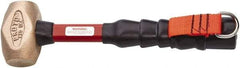 Proto - 60.8 oz Head 2" Face Brass Hammer - 14-3/4" OAL, Fiberglass Handle with Grip - Apex Tool & Supply