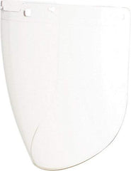 Uvex - Anti-Fog & Scratch Resistant Clear Polycarbonate Face Shield - 9" High x 15-7/8" Wide x 2.2mm Thick, Compatible with Uvex Turboshields - Apex Tool & Supply