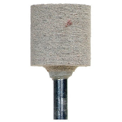 1″ × 1″ Cotton Fiber Mounted Point W220 80 Grit Aluminum Oxide - Apex Tool & Supply