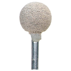 1/2″ × 1/2″ 1/8″ Spindle Cotton Fiber Mounted Point B121 80 Grit Aluminum Oxide - Apex Tool & Supply
