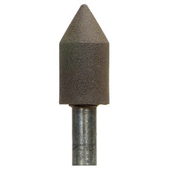 1″ × 2″ 1/2″ Spindle Center Lap Mounted Point 80 Grit Aluminum Oxide - Apex Tool & Supply